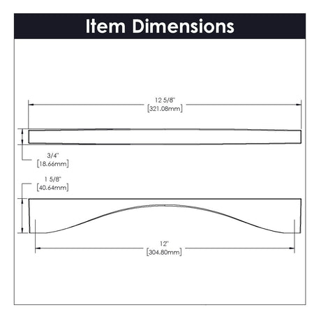 Channel Collection - Belwith Keeler - Appliance Pull, 12" C/C | B077118 - BUILDMYPLACE