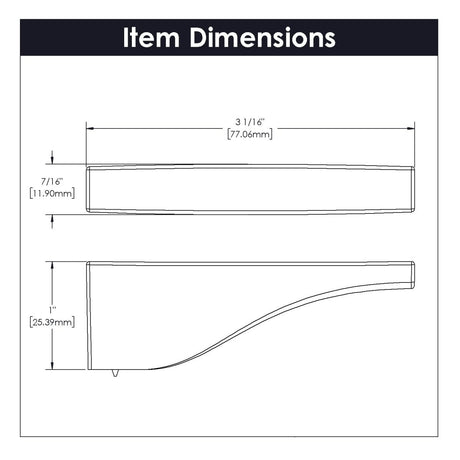 Channel Collection - Belwith Keeler - Knob, 3" X 1/2" | B076147 - BUILDMYPLACE