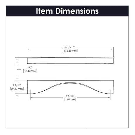 Channel Collection - Belwith Keeler - Pull, 160mm C/C | B076151 - BUILDMYPLACE