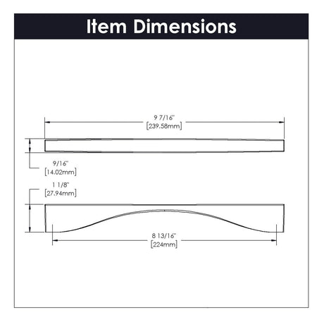 Channel Collection - Belwith Keeler - Pull, 224mm C/C | B076153 - BUILDMYPLACE