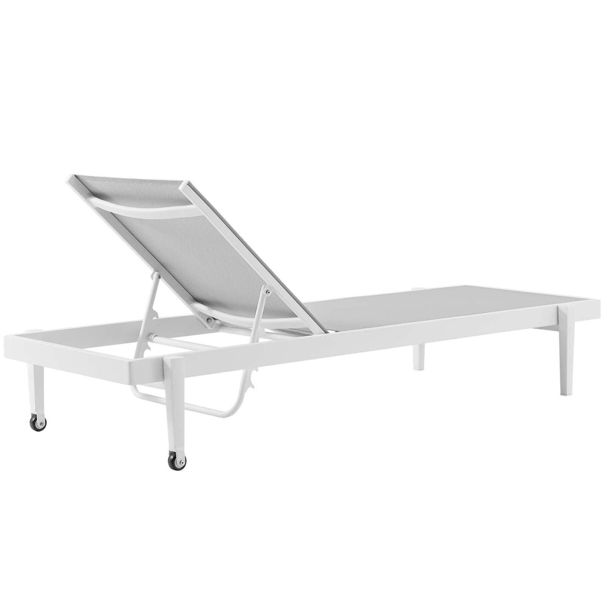 Charleston Outdoor Patio Aluminum Chaise Lounge Chair - BUILDMYPLACE