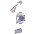 Chatham Single Loop Handle Tub and Shower Faucet, Polished Chrome - BUILDMYPLACE