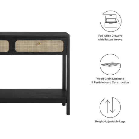 Chaucer Wood Entryway Console Table - BUILDMYPLACE