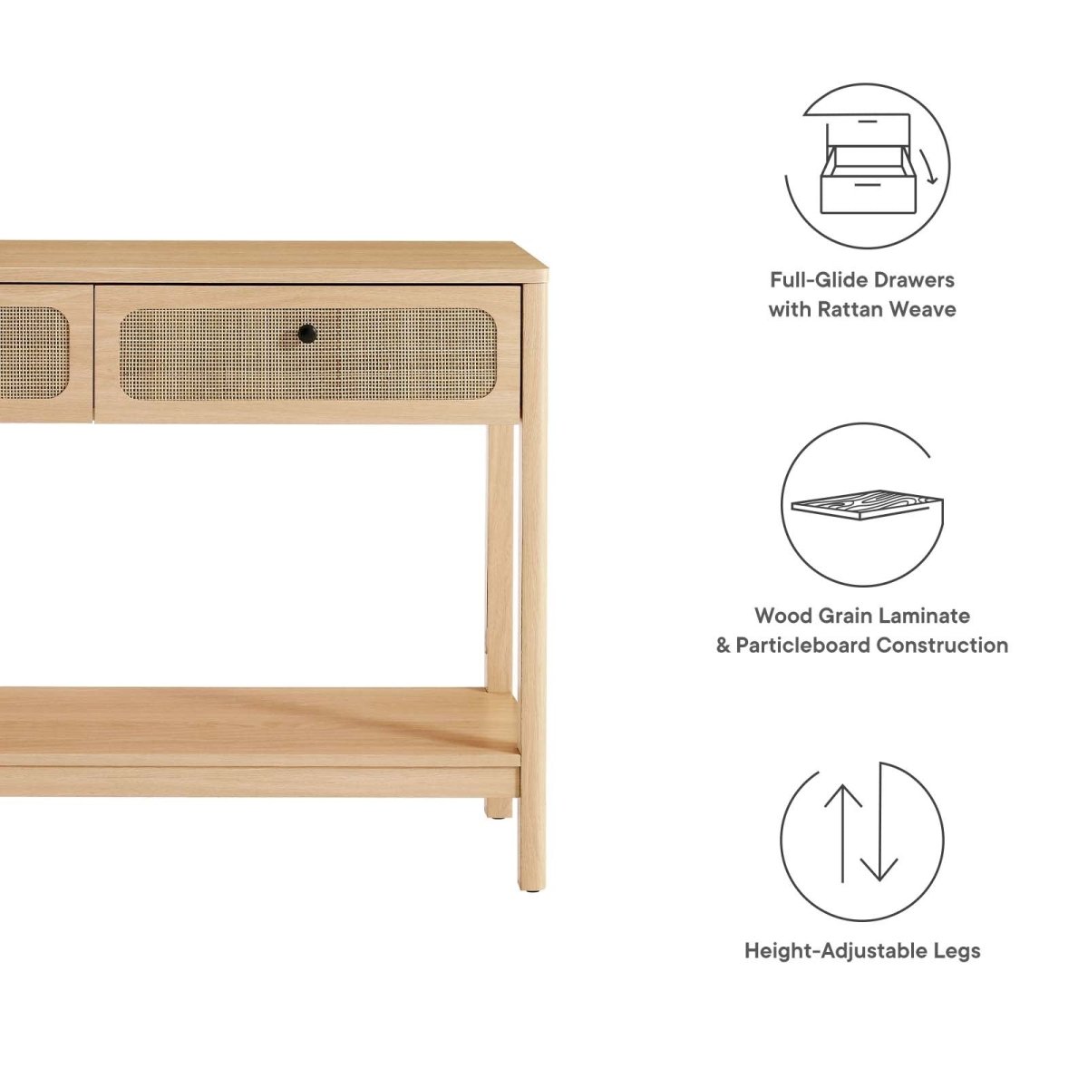 Chaucer Wood Entryway Console Table - BUILDMYPLACE