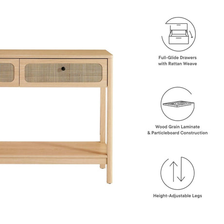 Chaucer Wood Entryway Console Table - BUILDMYPLACE