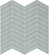 Chevron Element Cloud Light Colors Glass Mosaic - BUILDMYPLACE