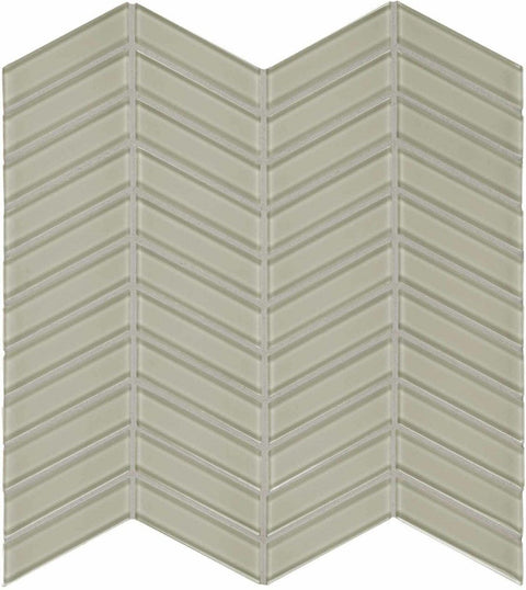 Chevron Element Earth Dark Colors Glass Mosaic