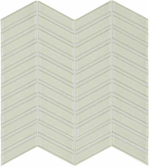 Chevron Element Sand Light Colors Glass Mosaic