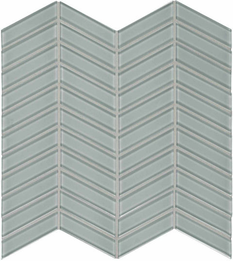 Chevron Element Shadow Dark Colors Glass Mosaic