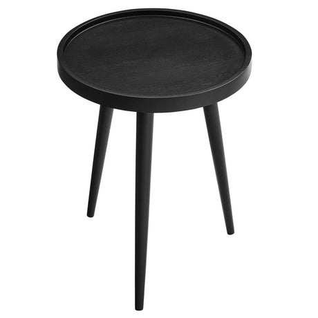 Chiro Round Wood Side Table - BUILDMYPLACE