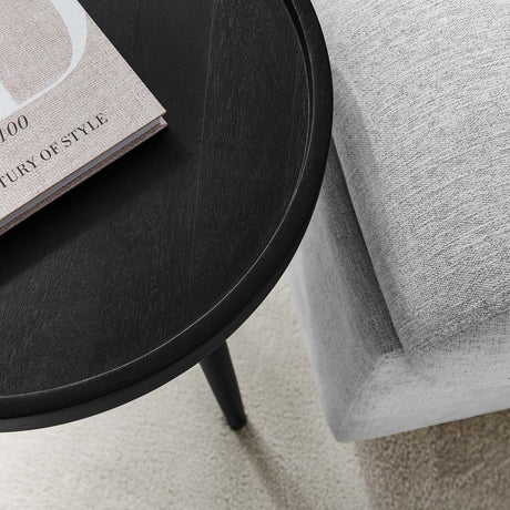 Chiro Round Wood Side Table - BUILDMYPLACE