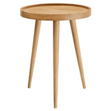 Chiro Round Wood Side Table - BUILDMYPLACE
