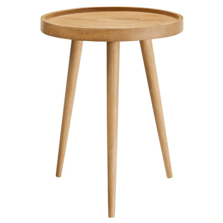 Chiro Round Wood Side Table - BUILDMYPLACE
