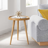 Chiro Round Wood Side Table - BUILDMYPLACE