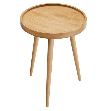 Chiro Round Wood Side Table - BUILDMYPLACE