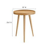 Chiro Round Wood Side Table - BUILDMYPLACE