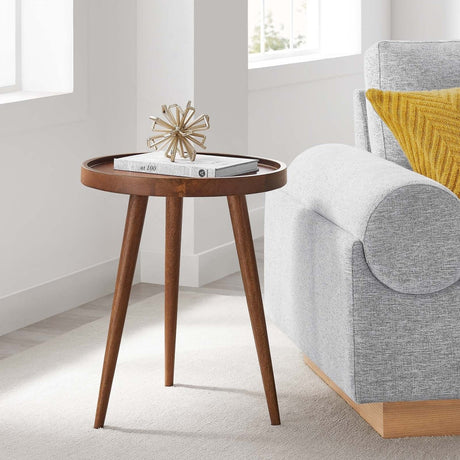 Chiro Round Wood Side Table - BUILDMYPLACE