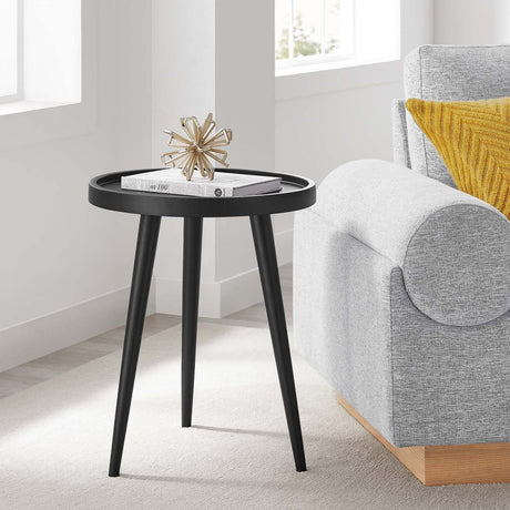 Chiro Round Wood Side Table - BUILDMYPLACE