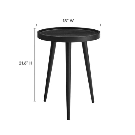 Chiro Round Wood Side Table - BUILDMYPLACE