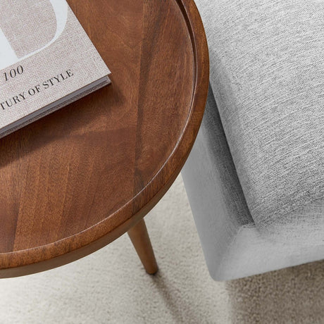 Chiro Round Wood Side Table - BUILDMYPLACE