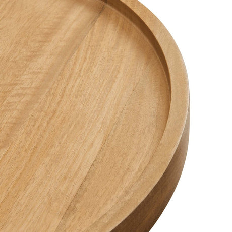 Chiro Round Wood Side Table - BUILDMYPLACE