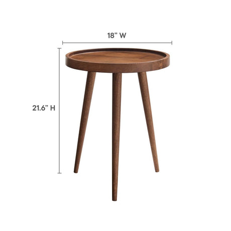 Chiro Round Wood Side Table - BUILDMYPLACE