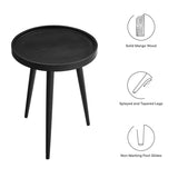 Chiro Round Wood Side Table - BUILDMYPLACE