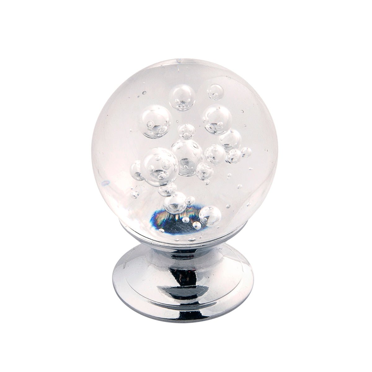 Chrome Knob 1 - 1/4 Inch Diameter - Crystal Palace Collection - BUILDMYPLACE