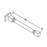 Classic Decorative Leg - 3W x 34 1/2H x 3D - Aria Shaker Espresso - BUILDMYPLACE