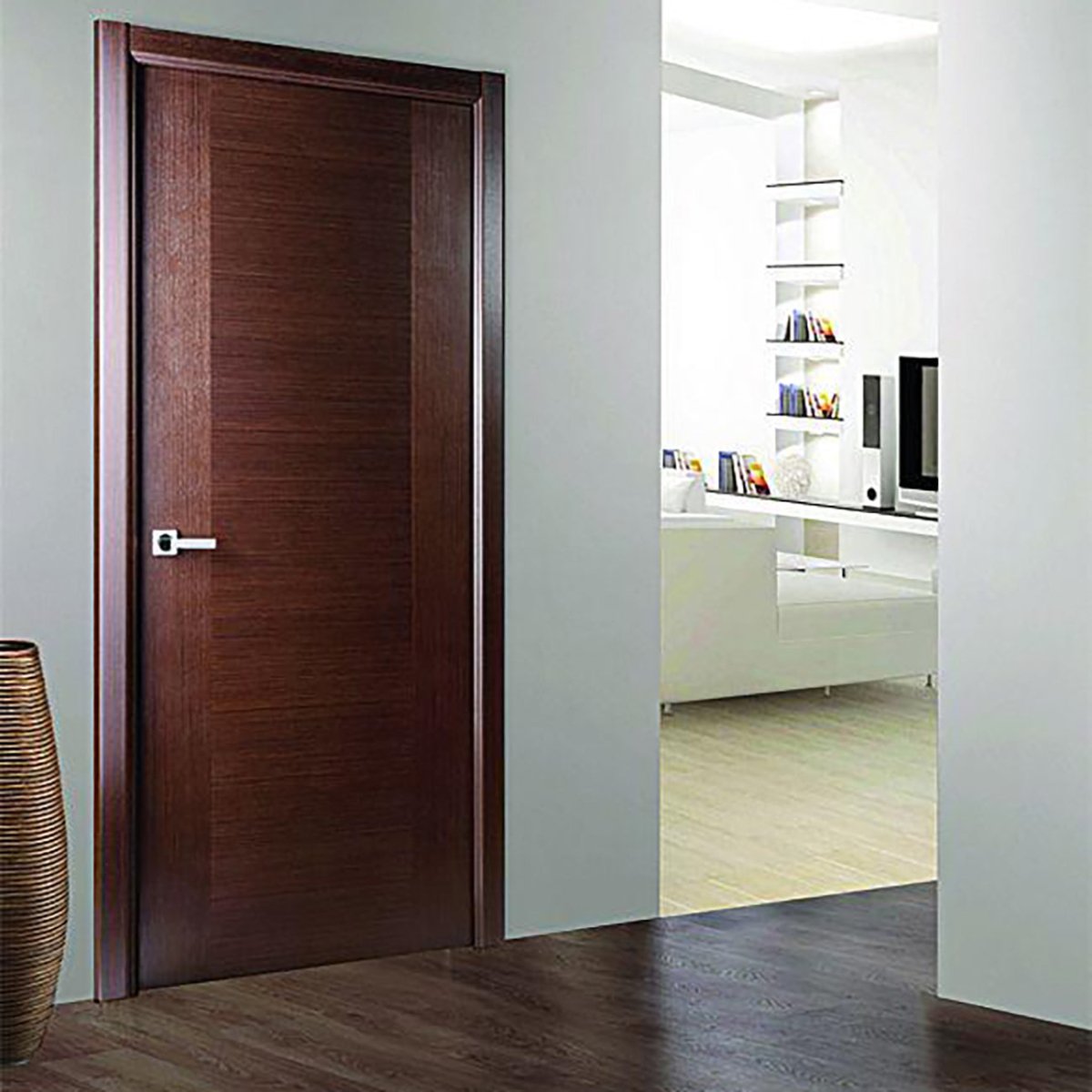 Classica Lux Interior Door in Wenge Finish - BUILDMYPLACE