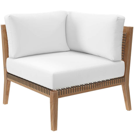 Clearwater Outdoor Patio Teak Wood 4 - Piece Sectional Sofa - BUILDMYPLACE