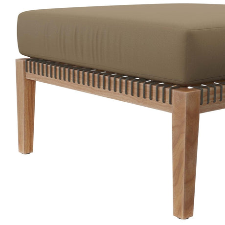 Clearwater Outdoor Patio Teak Wood 4 - Piece Sectional Sofa - BUILDMYPLACE