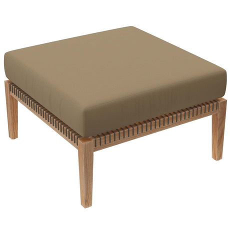 Clearwater Outdoor Patio Teak Wood 4 - Piece Sectional Sofa - BUILDMYPLACE