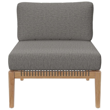 Clearwater Outdoor Patio Teak Wood 5 - Piece Sectional Sofa - BUILDMYPLACE