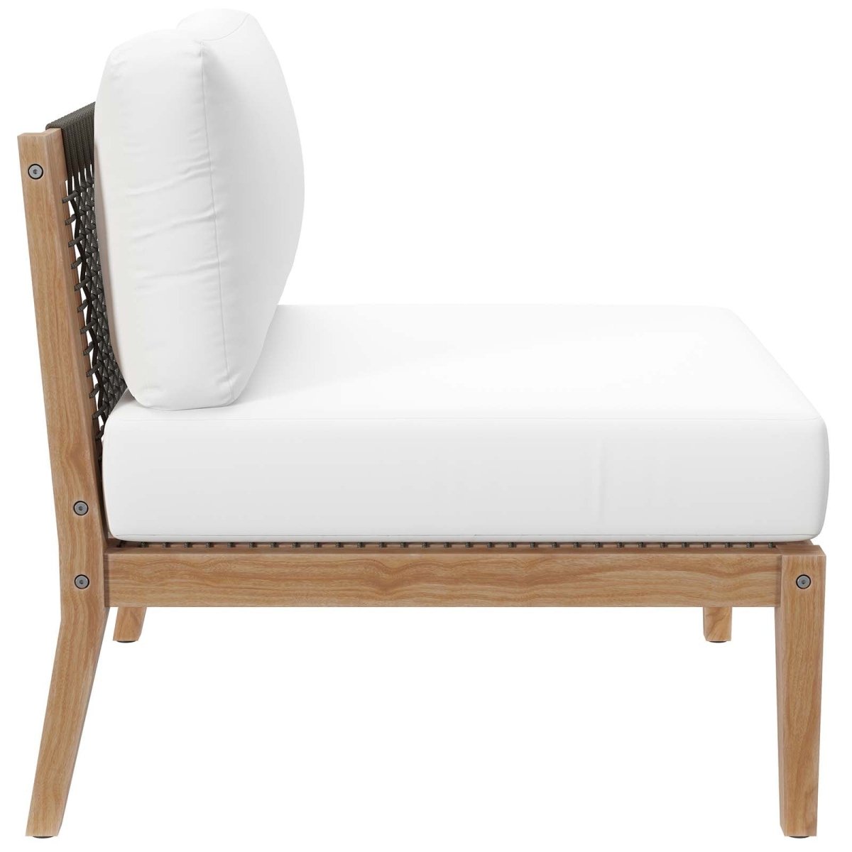 Clearwater Outdoor Patio Teak Wood Armless Chair - BUILDMYPLACE