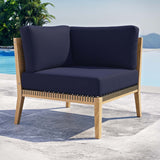 Clearwater Outdoor Patio Teak Wood Corner Chair - BUILDMYPLACE