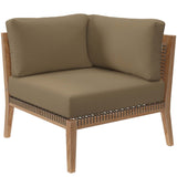 Clearwater Outdoor Patio Teak Wood Loveseat - BUILDMYPLACE