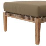 Clearwater Outdoor Patio Teak Wood Ottoman - BUILDMYPLACE