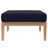 Clearwater Outdoor Patio Teak Wood Ottoman - BUILDMYPLACE