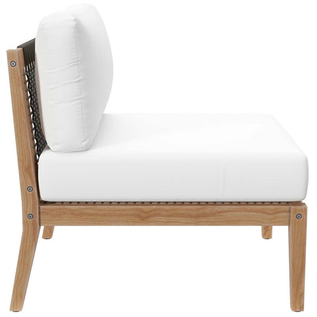 Clearwater Outdoor Patio Teak Wood Sofa - BUILDMYPLACE