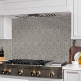 Clipped Diamond Phantasie Gray Polished Marble Mosaic - BUILDMYPLACE