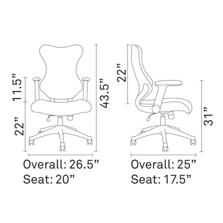 Clutch Ergonomic Computer Desk Office Chair With Footrest And Thick Padding - BUILDMYPLACE