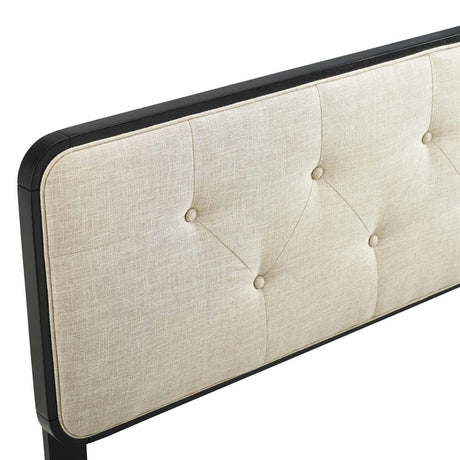 Collins Tufted Full Fabric and Wood Headboard - BUILDMYPLACE