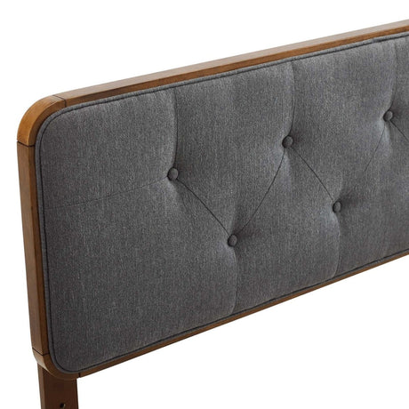 Collins Tufted Full Fabric and Wood Headboard - BUILDMYPLACE