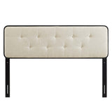 Collins Tufted Full Fabric and Wood Headboard - BUILDMYPLACE