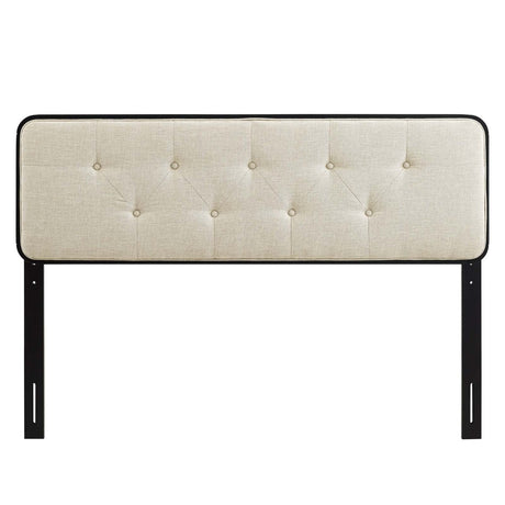 Collins Tufted Full Fabric and Wood Headboard - BUILDMYPLACE