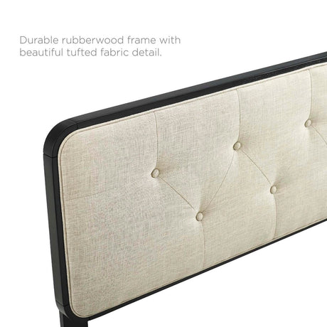 Collins Tufted Full Fabric and Wood Headboard - BUILDMYPLACE