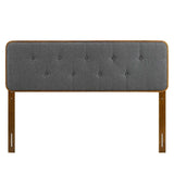 Collins Tufted Full Fabric and Wood Headboard - BUILDMYPLACE