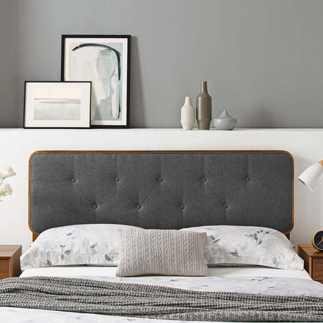 Collins Tufted Full Fabric and Wood Headboard - BUILDMYPLACE