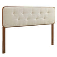 Collins Tufted King Fabric and Wood Headboard - BUILDMYPLACE